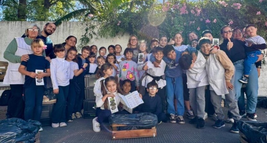 Educaci&oacute;n ambiental: alumnos de El Socorro construyeron composteras